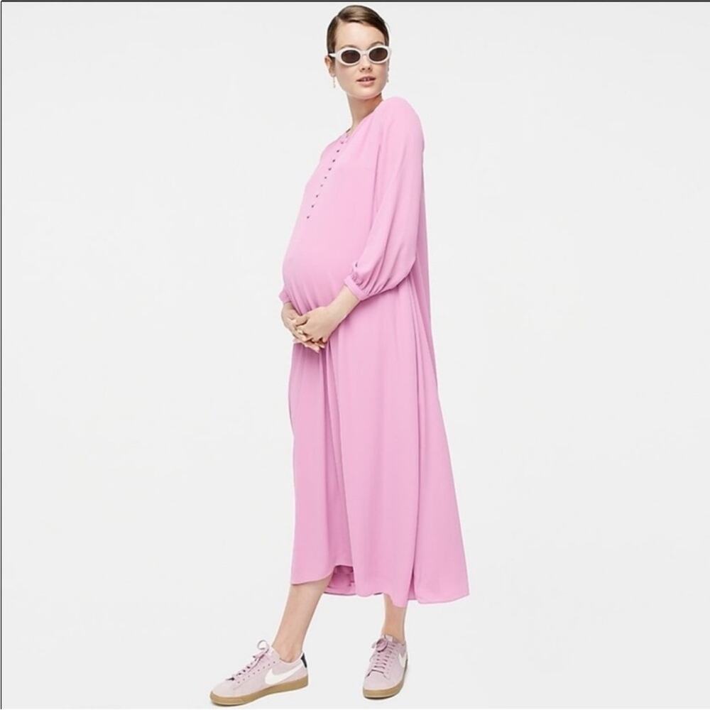 Hatch x J. Crew Pink Maxi Maternity Dress